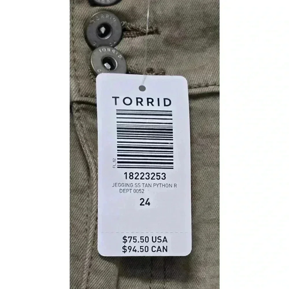 Women's‎ Torrid Jegging, Size 24, Tan python - Picture 2 of 10